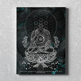 LOTUS V3 TEAL Canvas Wraps 