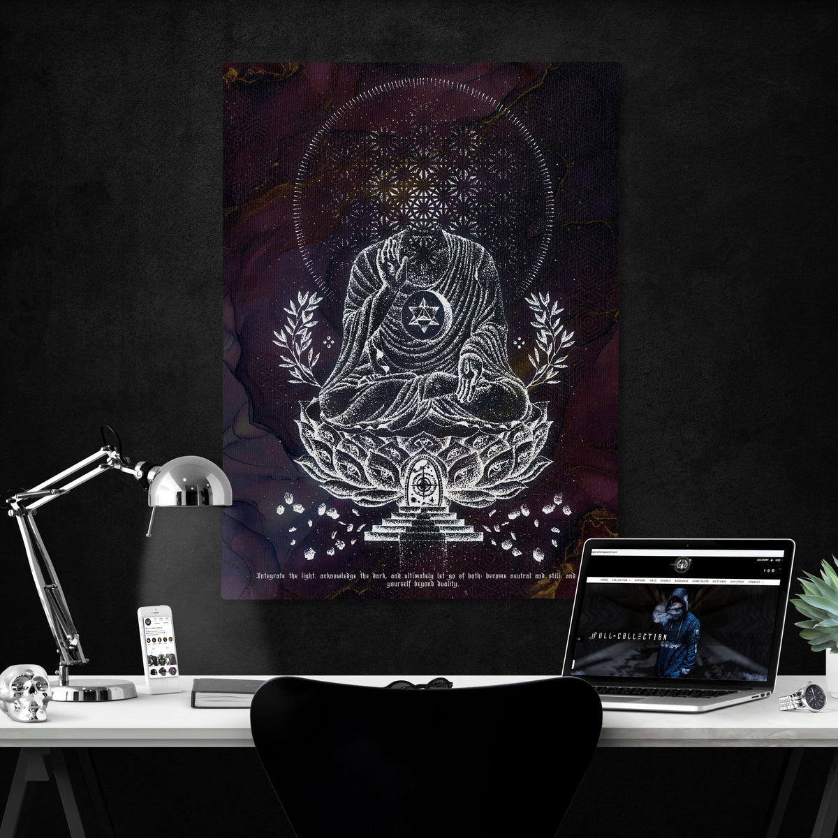LOTUS THRONE V3 • GLENN THOMPSON x RAGE NATION • Limited Edition Canvas Canvas 