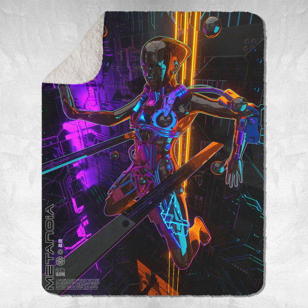 METANOIA • GLASS CRANE • Sherpa Blanket Blanket 