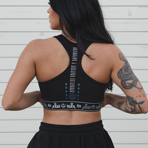 MIND OF ZEN V1 • IRIDESCENT • Luxe Sports Bra Sports Bra 