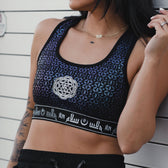 MIND OF ZEN V1 • IRIDESCENT • Luxe Sports Bra Sports Bra 