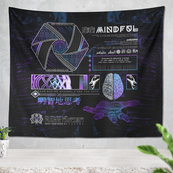 MIND OF ZEN V1 • Wall Tapestry Tapestry 