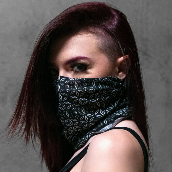 MIND OF ZEN • BLACK/WHITE • Tube Face Mask Tube Mask 