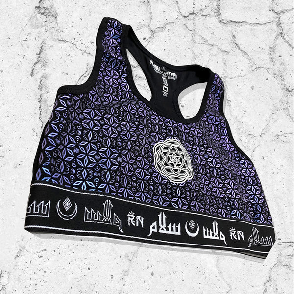 MIND OF ZEN V1 • IRIDESCENT • Luxe Sports Bra Sports Bra 