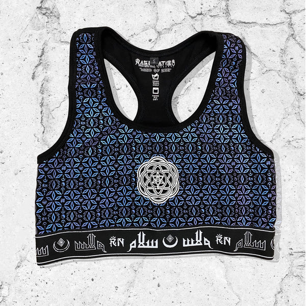 MIND OF ZEN V1 • IRIDESCENT • Luxe Sports Bra Sports Bra 