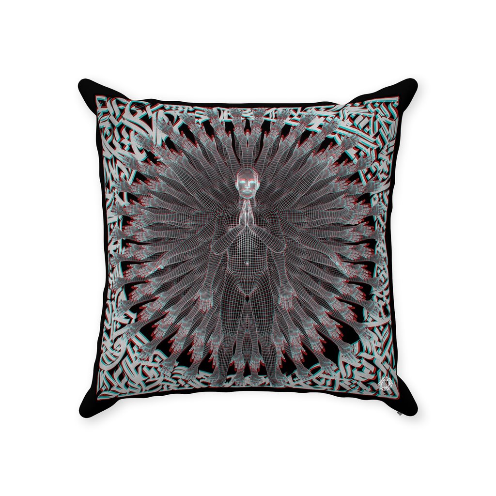PRIMORDIAL GUARDIAN Throw Pillows With Zipper Suede 14x14 inch