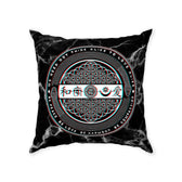 SCARAB MARBLE • Double-Sided Throw Pillow 