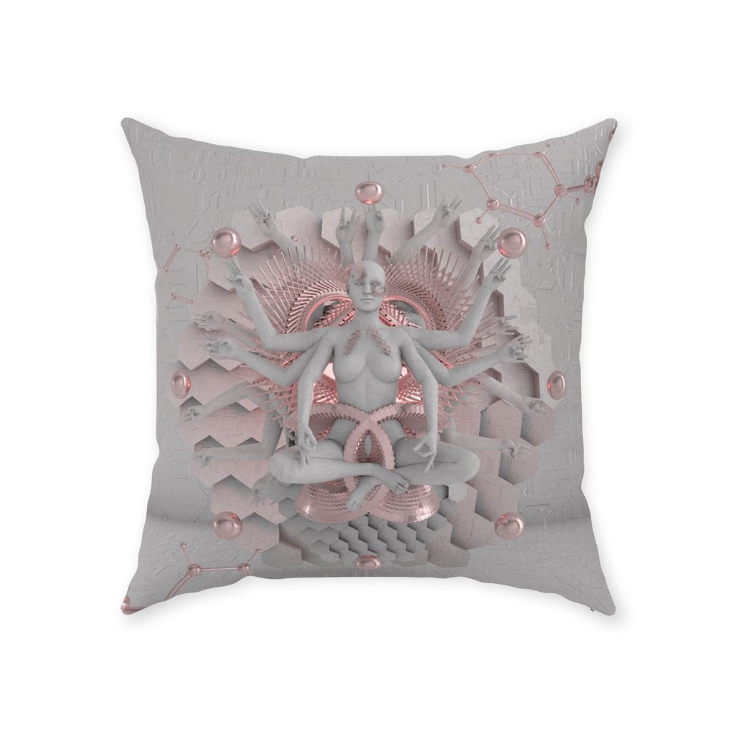GOT'EM • GLASS CRANE • Double-Sided • Suede Throw Pillow Pillow With Stuffing 26x26 inch 