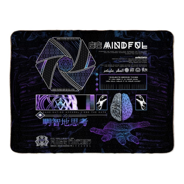 Mind of Zen V1 Fleece Sherpa Blankets 60x80 inch 