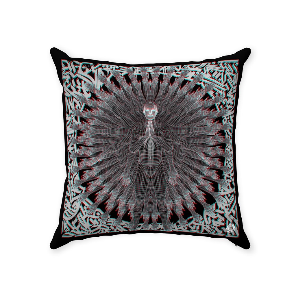 PRIMORDIAL GUARDIAN Throw Pillows With Zipper Suede 16x16 inch