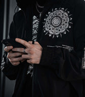 LOTUS THRONE • GLENN THOMSON COLLAB • Waterproof Zip-Up Windbreaker Windbreaker 