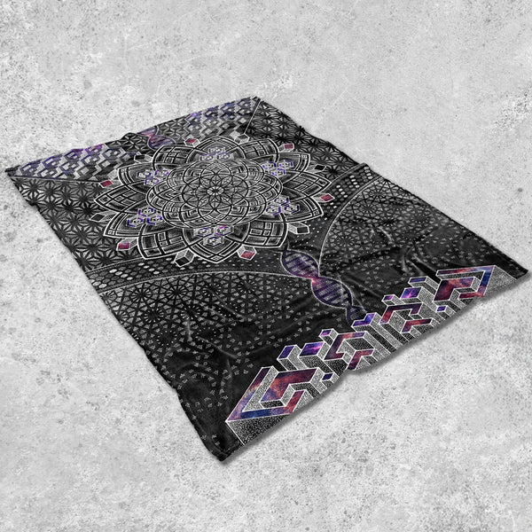 ONENESS GALAXY • Glenn Thomson Fleece Blankets Blanket 