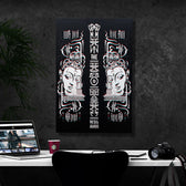 LIVE FREE LOVE ALL • Vertical Canvas Wrap Canvas 