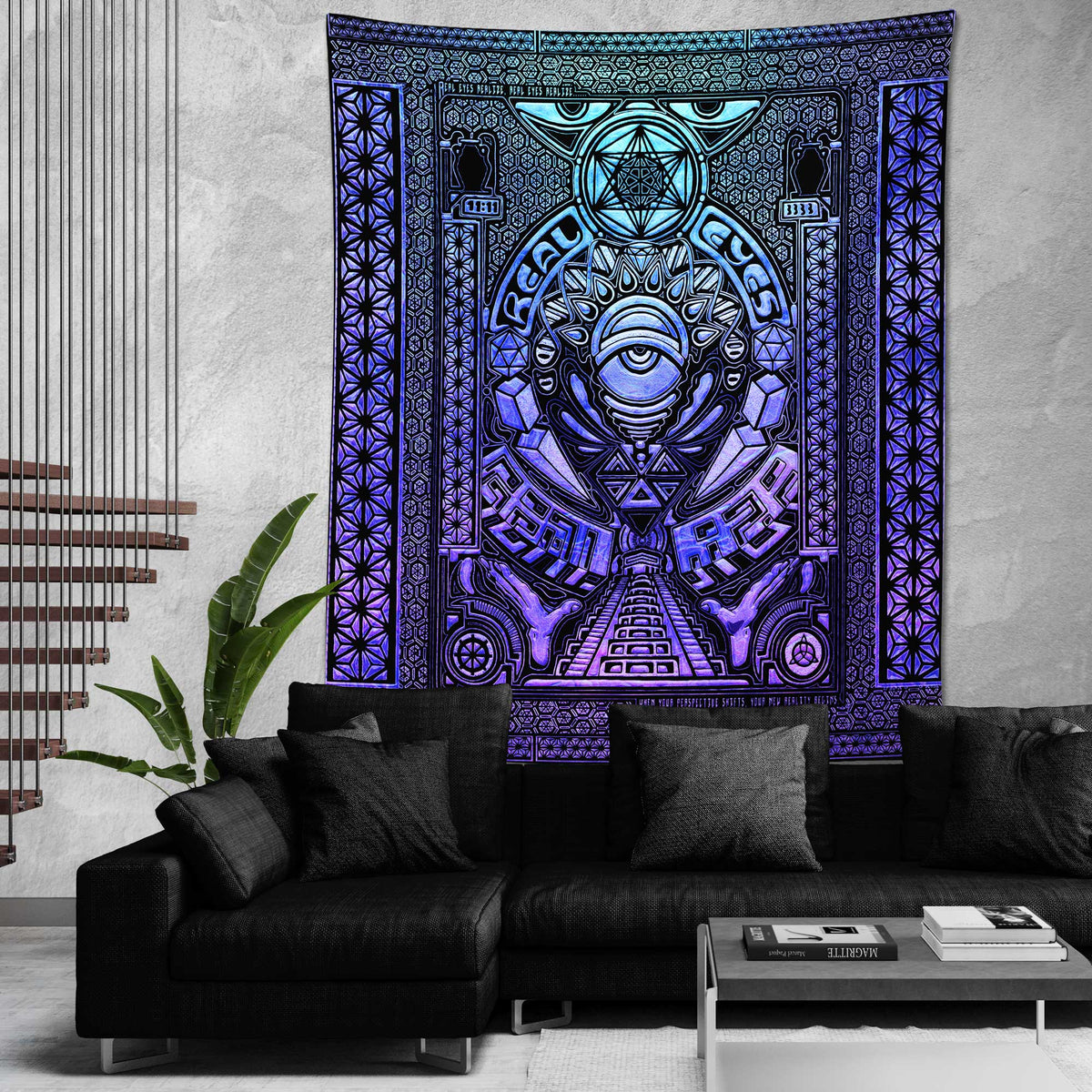 REAL EYES V2 • GROKKO • Limited Edition Wall Tapestry Tapestry 