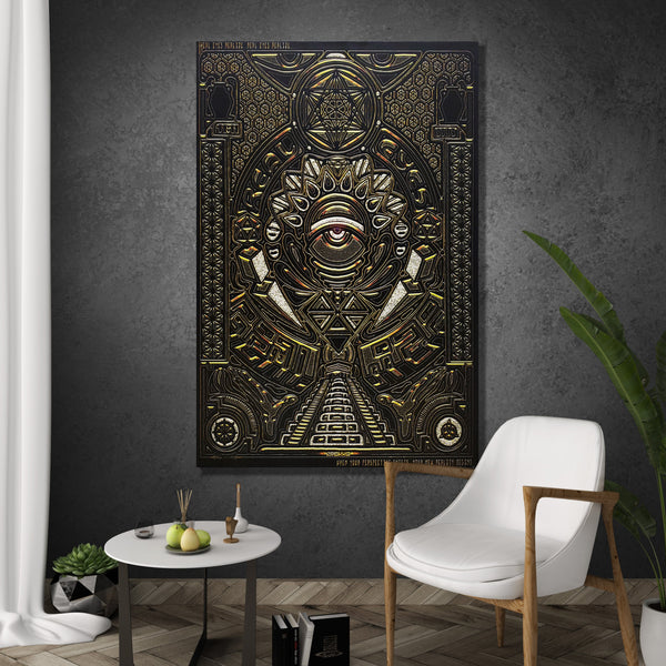 REAL EYES V1 • GROKKO Vertical Canvas Wrap Canvas 