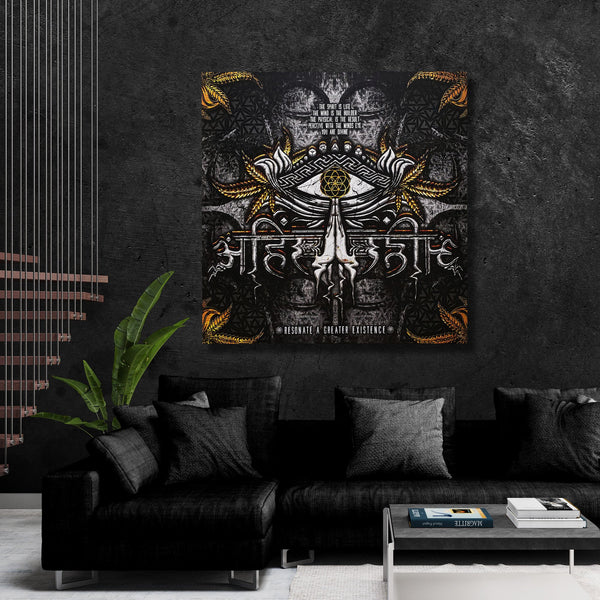 LIVE AHIMSA V2 • Canvas Wrap Canvas 