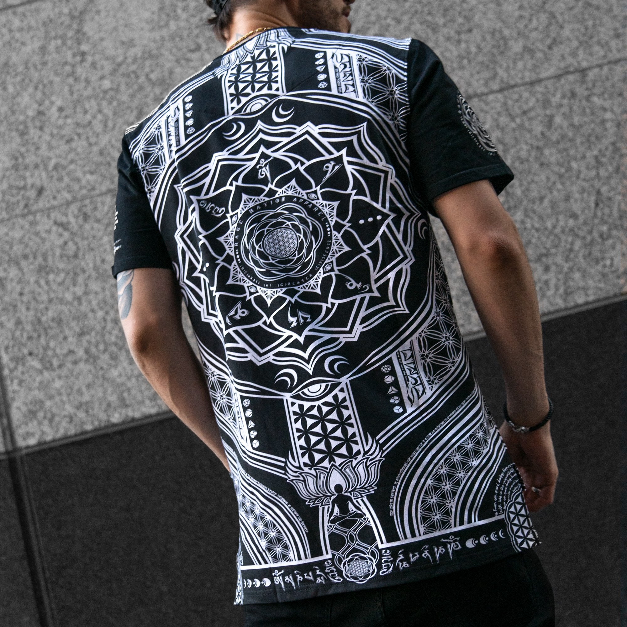 MANTRA V1 • All-Over Print Droptail T-Shirt Apparel 