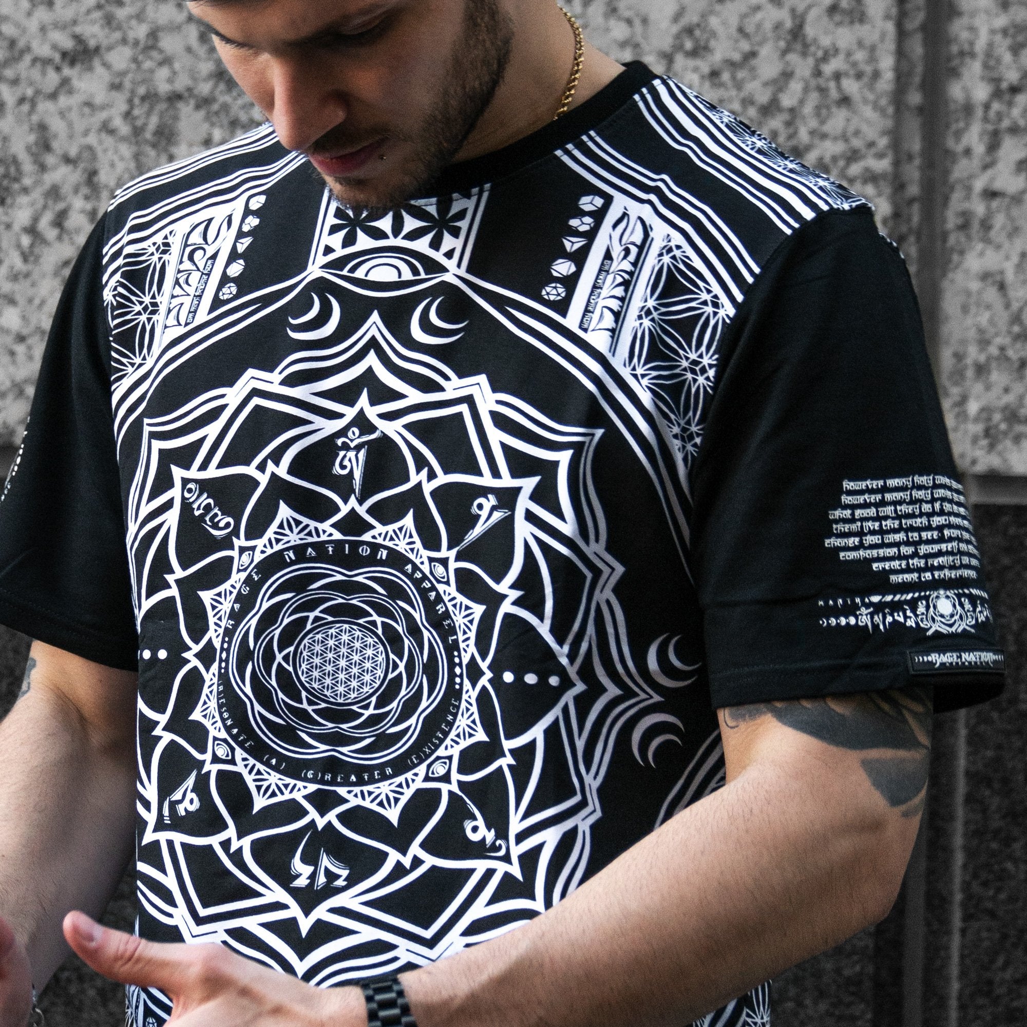 MANTRA V1 • All-Over Print Droptail T-Shirt Apparel 