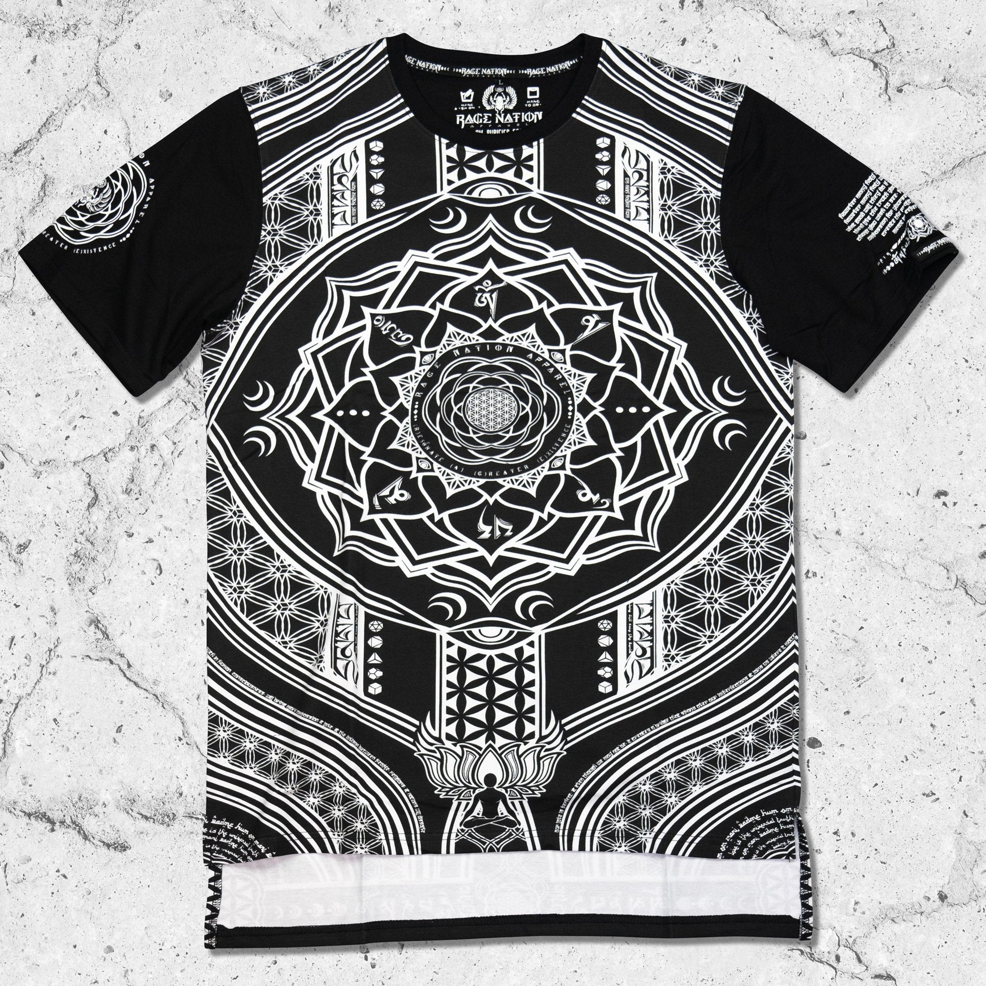 MANTRA V1 • All-Over Print Droptail T-Shirt Apparel 