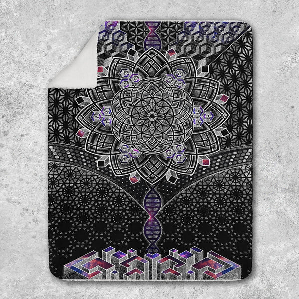 ONENESS GALAXY • Glenn Thomson Sherpa Blanket Blanket 