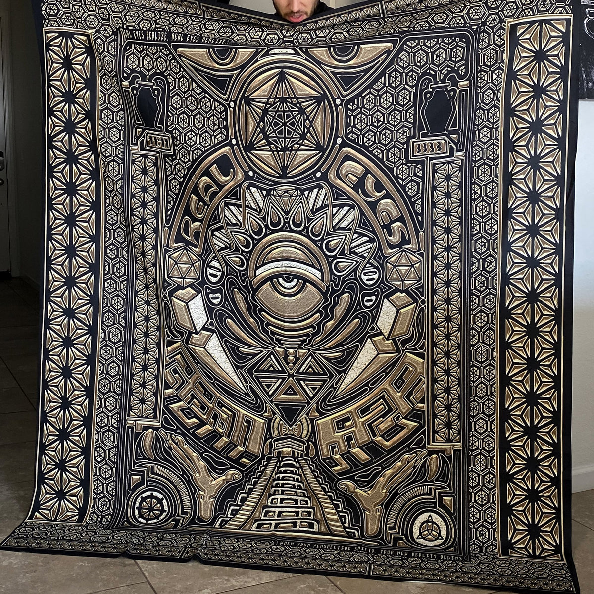 REAL EYES V1 • GROKKO • Wall Tapestry Tapestry 