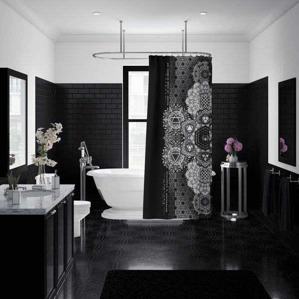 ETERNAL ALCHEMY V1 YANTRA ART • Shower Curtain 
