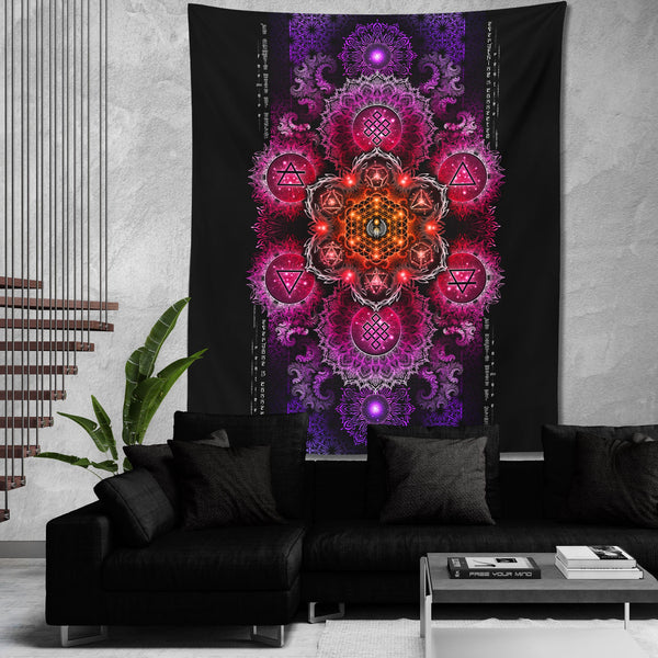 ETERNAL ALCHEMY V2.5 • YANTRART • Wall Tapestry Tapestry 