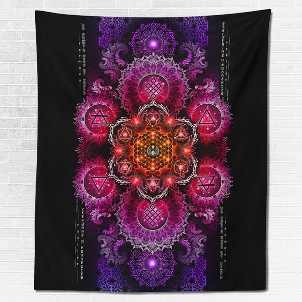 ETERNAL ALCHEMY V2.5 • YANTRART • Wall Tapestry Tapestry 