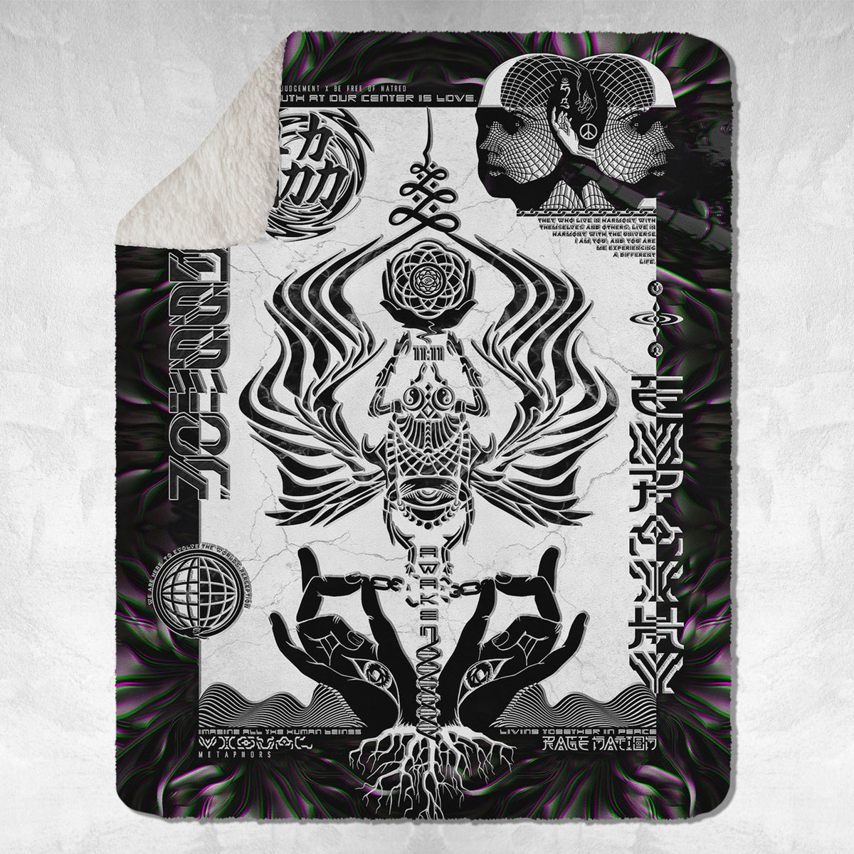 VISUAL METAPHORS • Limited Edition Sherpa Blanket Blanket 