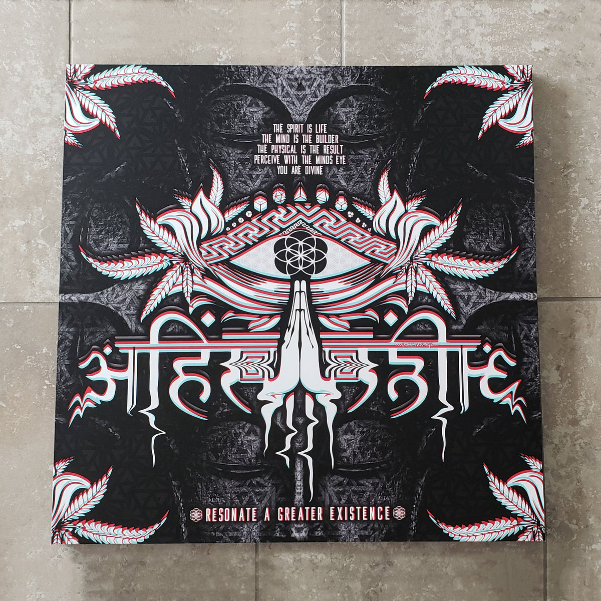 LIVE AHIMSA V1 • Canvas Wrap Canvas 