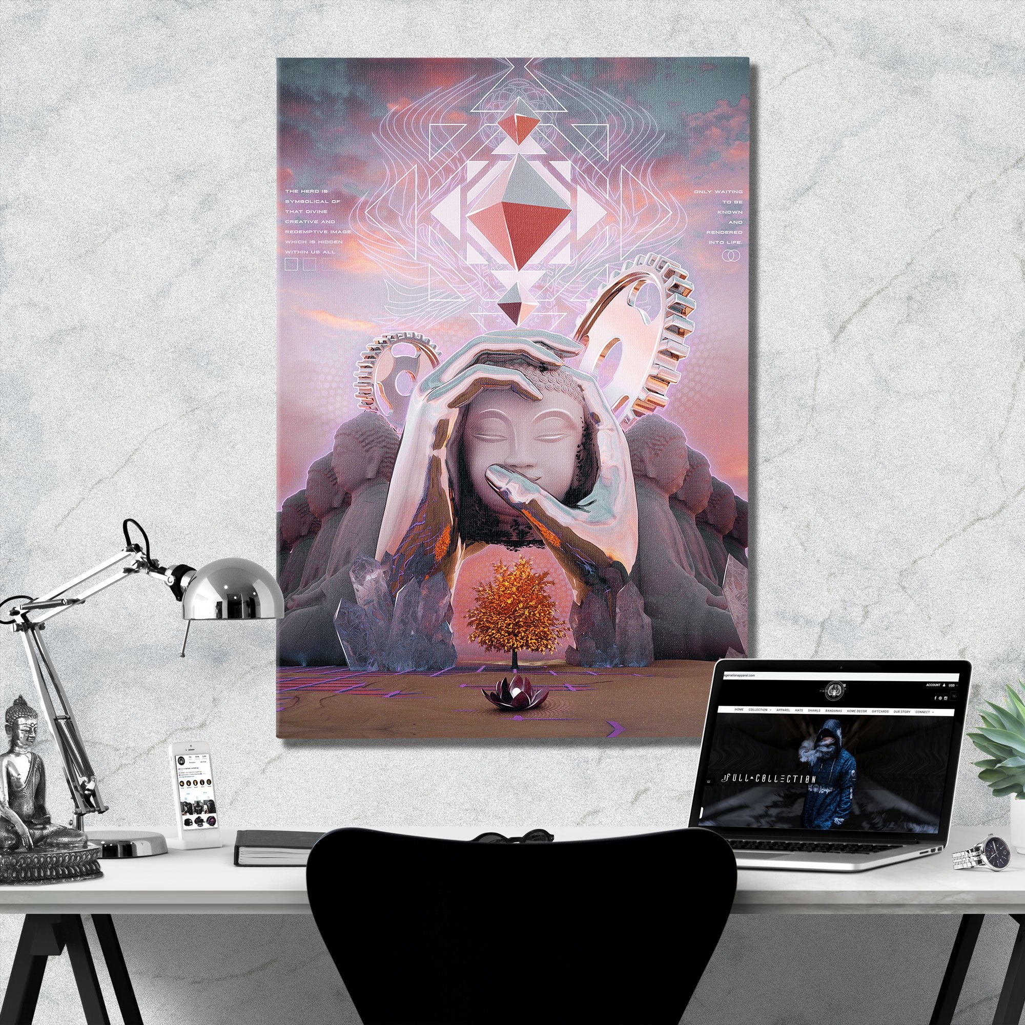 HERO'S JOURNEY • STOIC DIGITAL • Limited Edition Canvas Wrap Canvas 