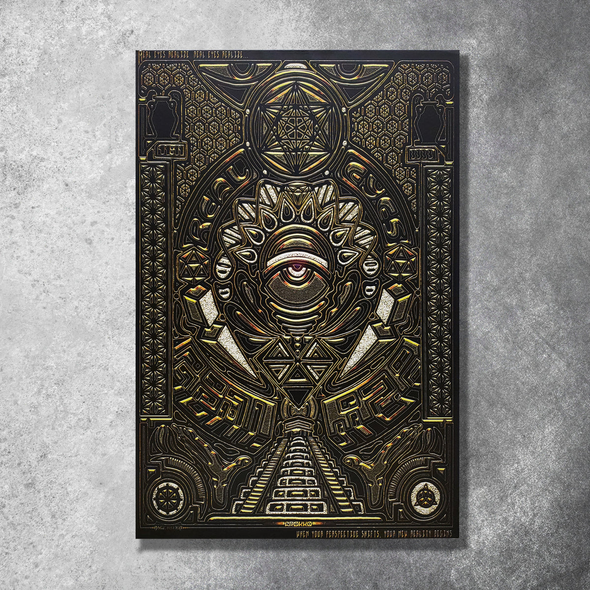 REAL EYES V1 • GROKKO Vertical Canvas Wrap Canvas 