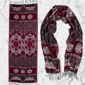 DIVINITY • Ruby • Geometric Festival Shawl Shawls 