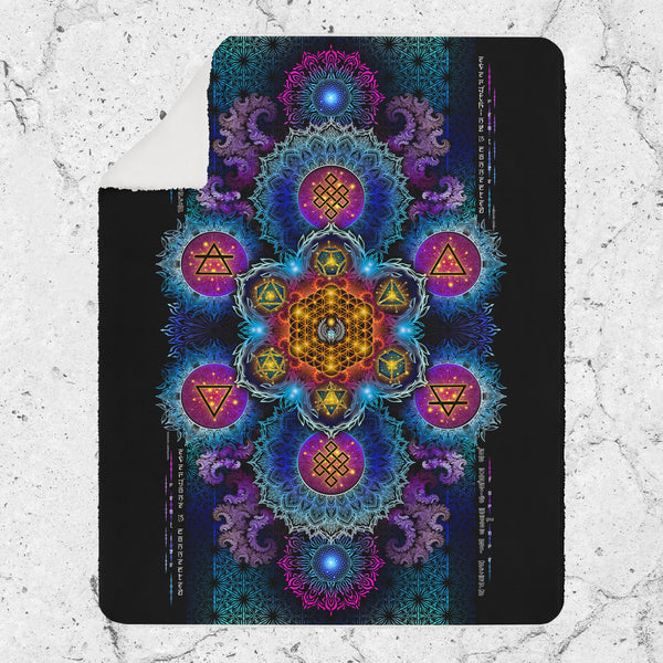 ETERNAL ALCHEMY V2 YANTRA ART • Sherpa Blanket Blanket 