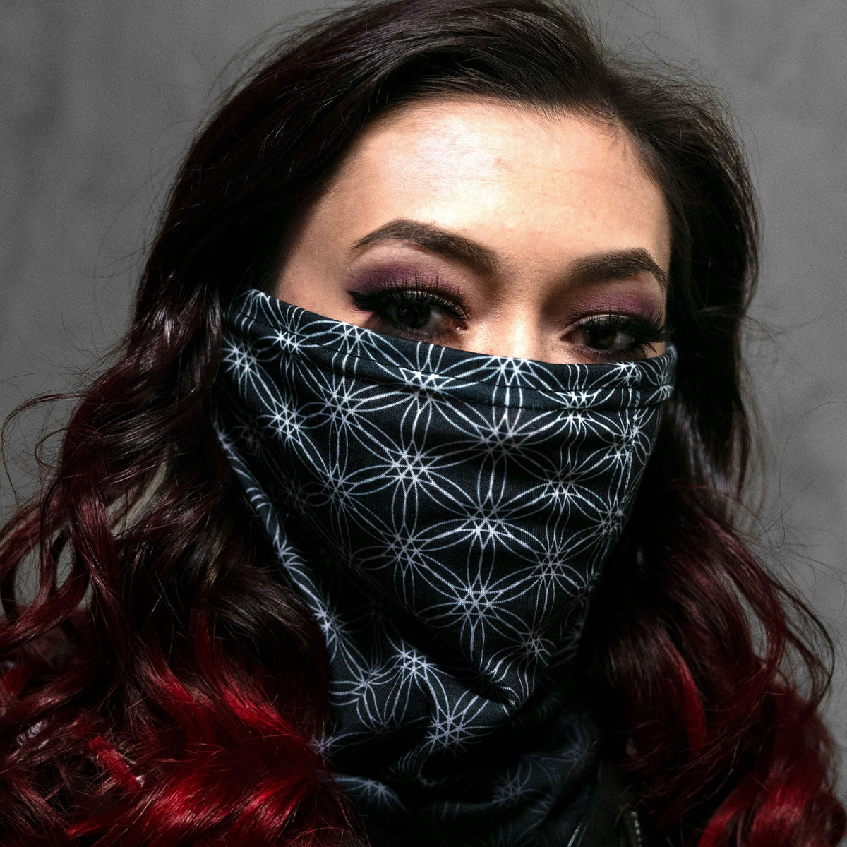 FLOWER OF LIFE • OMBRE • Gaitor Face Mask Tube Mask 