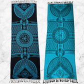 DREAM AWAKE • SKY BLUE • Reversible Festival Shawl/Scarf Shawls 
