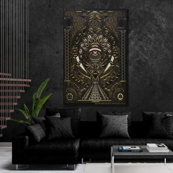 REAL EYES V1 • GROKKO Vertical Canvas Wrap Canvas 