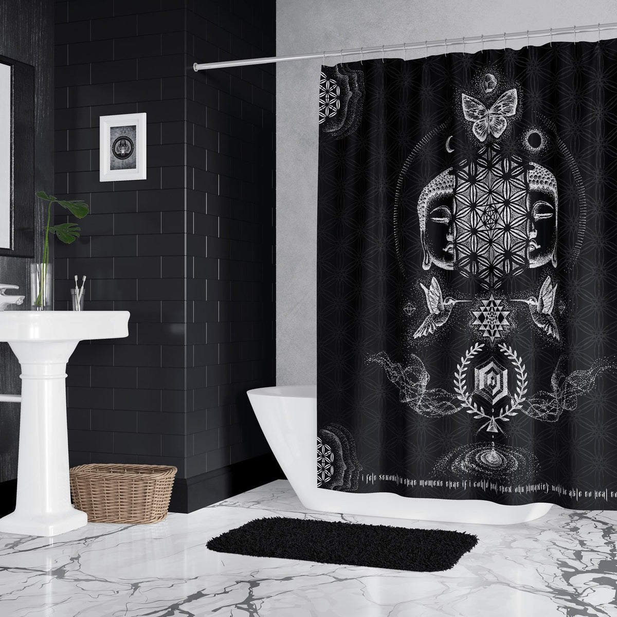 RESACRALIZATION • Glenn Thomson Shower Curtain 