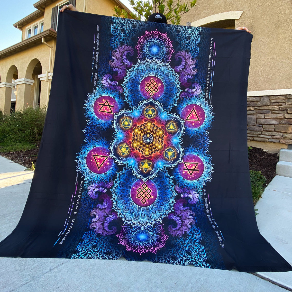 ETERNAL ALCHEMY V2 • YANTRA ART • Wall Tapestry Tapestry 