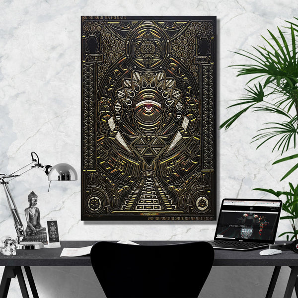 REAL EYES V1 • GROKKO Vertical Canvas Wrap Canvas 