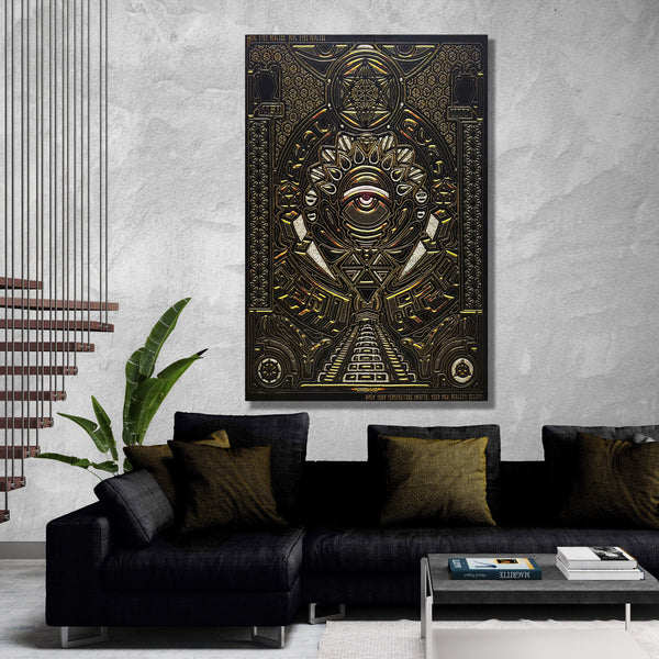 REAL EYES V1 • GROKKO Vertical Canvas Wrap Canvas 