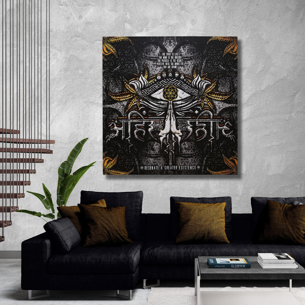 LIVE AHIMSA V2 • Canvas Wrap Canvas 