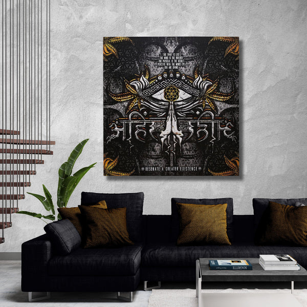 LIVE AHIMSA V2 • Canvas Wrap Canvas 