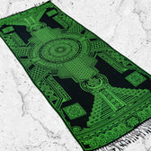 PRE-ORDER • TRANSCENDENCE • NUCLEAR GREEN • GROKKO • UV-Reactive Reversible Festival Shawl/Scarf Shawls 
