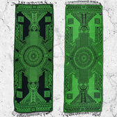 PRE-ORDER • TRANSCENDENCE • NUCLEAR GREEN • GROKKO • UV-Reactive Reversible Festival Shawl/Scarf Shawls 