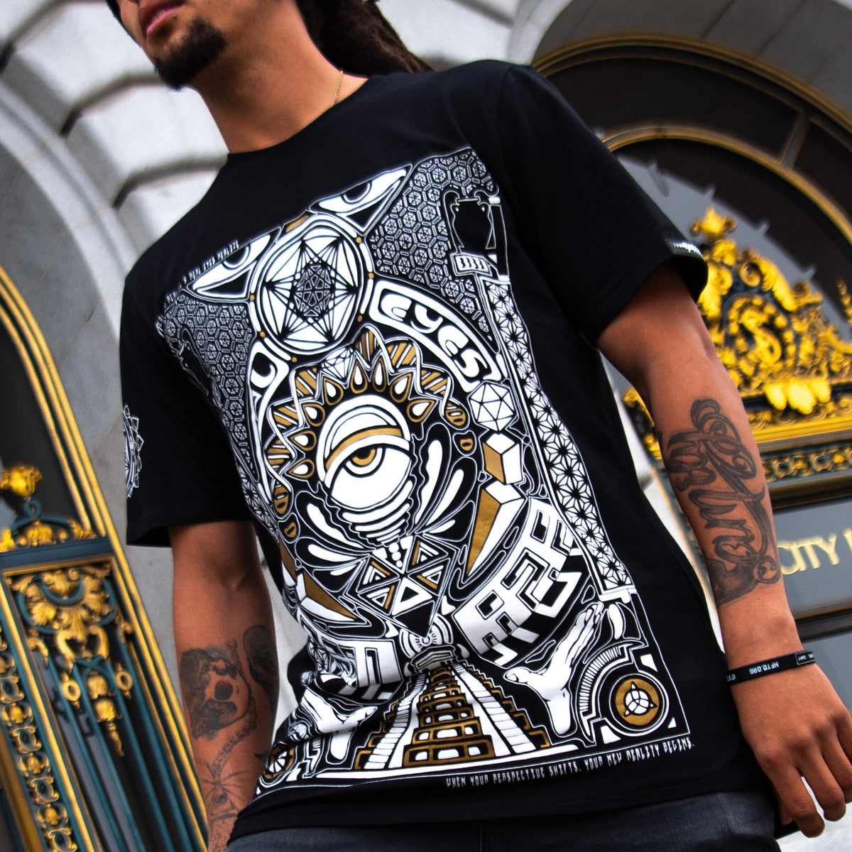 REAL EYES V1 • GROKKO Droptail T-Shirt Apparel 