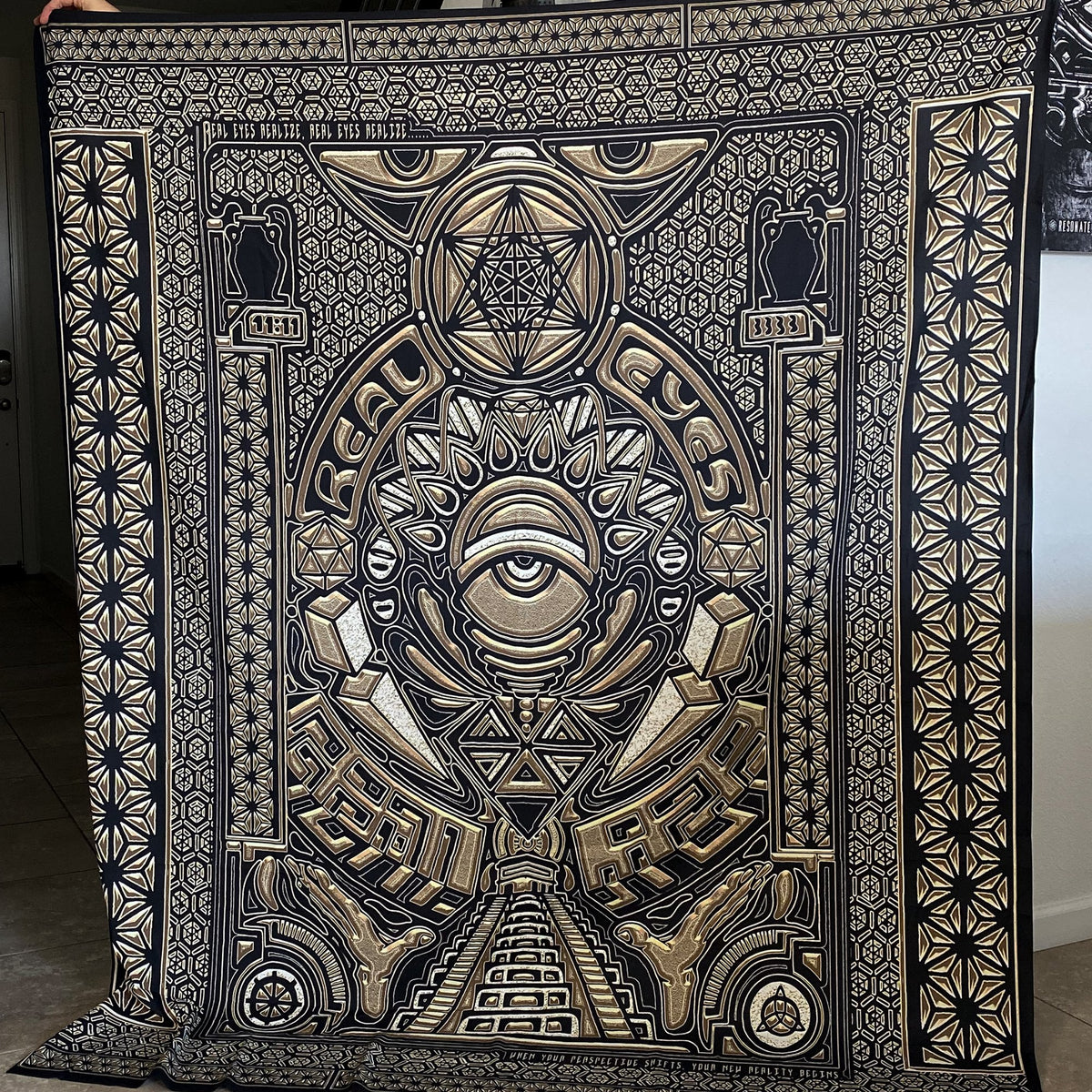 REAL EYES V1 • GROKKO • Wall Tapestry Tapestry 