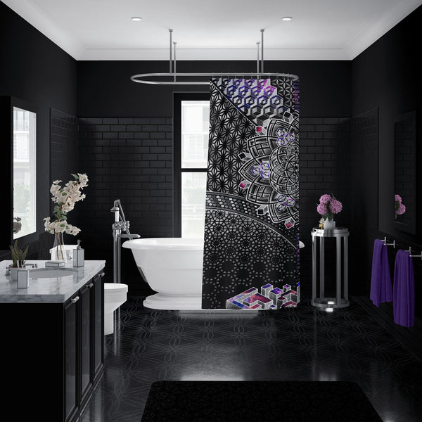 ONENESS GALAXY • Glenn Thomson Shower Curtain Shower Curtain 