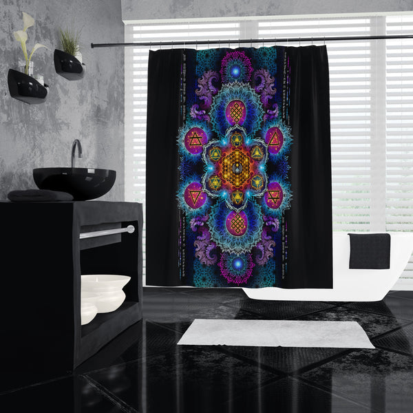 ETERNAL ALCHEMY V2 YANTRA ART • Shower Curtain 