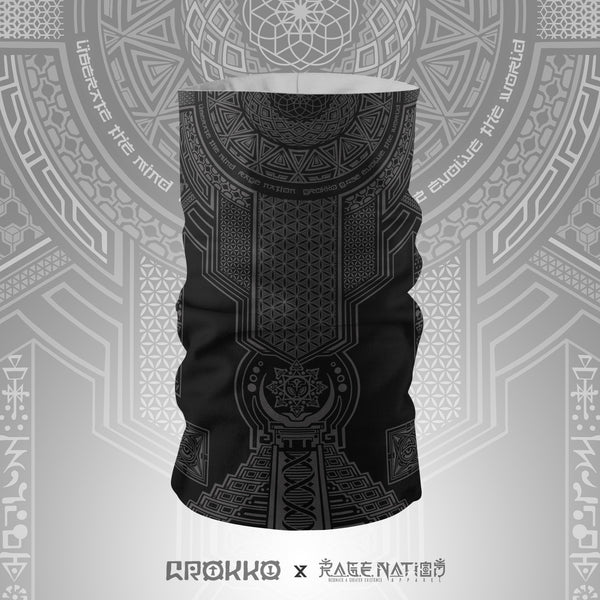 TRANSCENDENCE • DARK GRAY • GROKKO • Tube Face Mask Tube Mask 